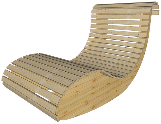 Sonnenliege II - Relax Liege aus Holz